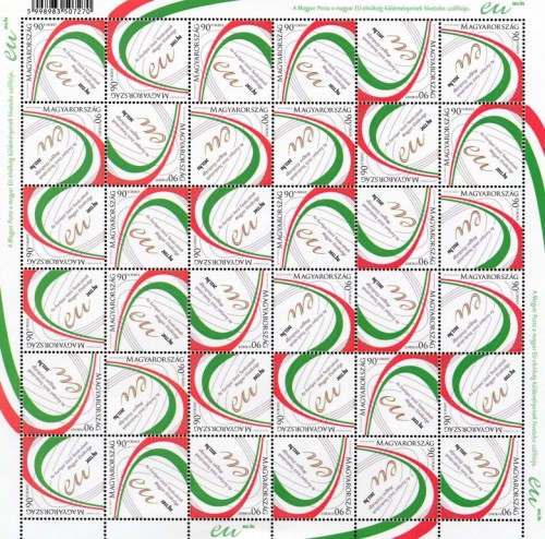 2011. év az Európai Unió Tanácsának Magyar Elnöksége - Teljes bélyegív