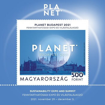 2021. Planet Budapest 2021 Fenntarthatósági Expó és Világtalálkozó - Bélyegkisív