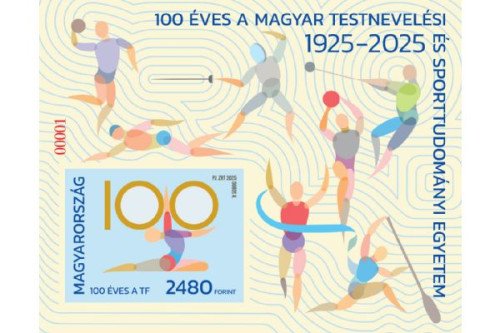 2025. 100 éves a Magyar Testnevelési és Sporttudományi Egyetem vágott blokk