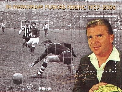 2007 PUSKÁS FERENC - EMLÉKÍV DEDIKÁLT